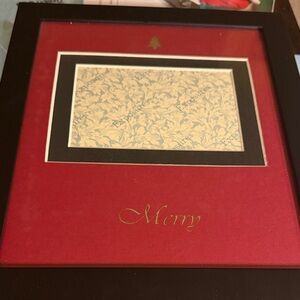 Elegant Black and Red Picture Frame